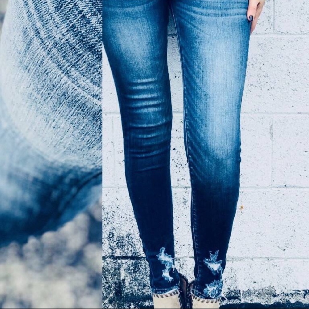 distressed Kancan Jeans